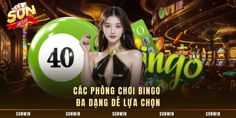 Các phòng chơi Bingo đa dạng dễ lựa chọn