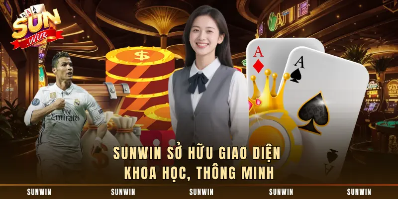 SUNWIN sở hữu giao diện khoa học, thông minh